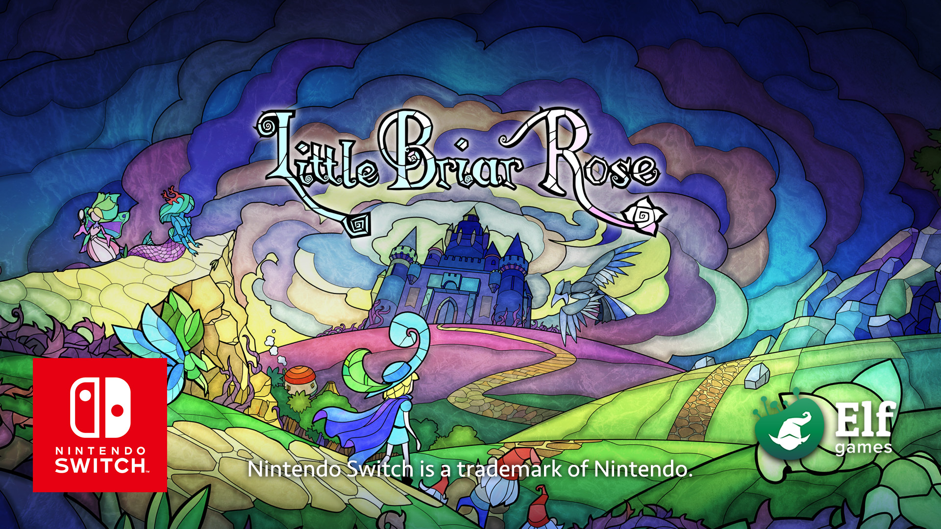 Stained glass adventure Little Briar Rose on Nintendo Switch